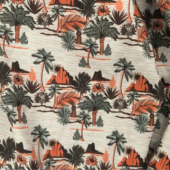 Rock & Roll Denim Snap Shirt Tropical Men's Small NWT - Picture 6 of 12